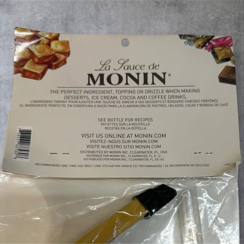 Monin Caramel Dulce De Leche Sauce Pump‎ Dispenser for 64 oz Bottle